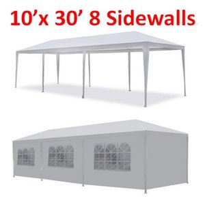 lot 56915 image: new 10x30 white outdoor gazebo canopy party wedding tent removable walls