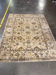 lot 56925 image: Tan Yellow Grey 5 x 7 Area Rug