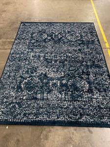 lot 56932 image: Blue Pattern 5 x 7 Area Rug