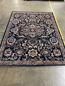 lot 56947 image: Blue Pattern 5 x 7 Area Rug