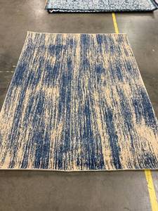 lot 56953 image: Blue Tan 5 x 7 Area Rug