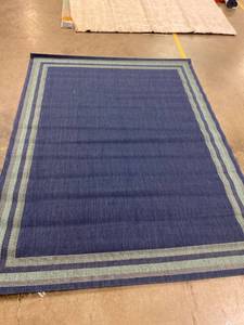 lot 56956 image: Blue Teal Outdoor 5 x 7 Area Rug