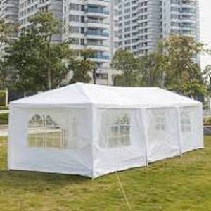 lot 56366 image: 10x30 White Outdoor Gazebo Canopy Wedding Party Tent 8 Removable Walls -8