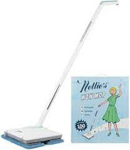 lot 56370 image: Nellies Cordless Wow Mop with 4 Reusable Pads