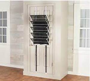 lot 56382 image: Pop-It 5 Tier Over the Door Mukti-Purpose Rack, White
