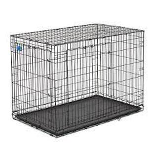 lot 56982 image: Top Paw Pet Dog Pet Folding Double Door Crate Cage Large