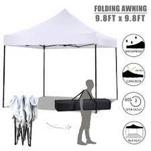 lot 56999 image: Pop Up Canopy 10x10 pop up canopy tent party Tent Folding Protable Ez up Canopy Sun Shade Wedding Instant Better Air Circulation Outdoor Gazebo with Backpack Bag