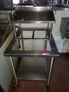 lot 22022 image: Stainless Rolling Prep Stand