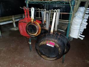 lot 22127 image: Frying Pans, Skillets, Soup Cups and More