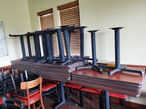 lot 22274 image: (2) 42in x 30in Disassembled Tables