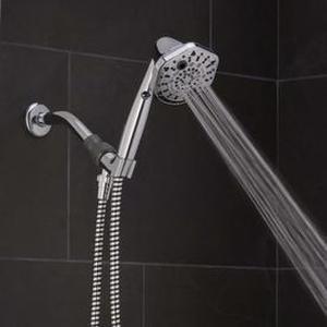 lot 16585 image: Oxygenics PowerSelect 1.75-GPM (6.6-LPM) Chrome 7-Spray WaterSense Hand Shower