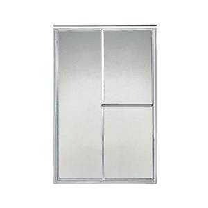 lot 16623 image: Sterling Plumbing 5960-44S Shower Door Bypass 65-12H x 39 - 44W Pebbled Glass Silver