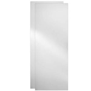lot 16626 image: Delta 23-1732 in. x 67-34 in. x 14 in. (6 mm) Frameless Sliding Shower Door Glass Panels in Clear (For 44-48 in. Doors)
