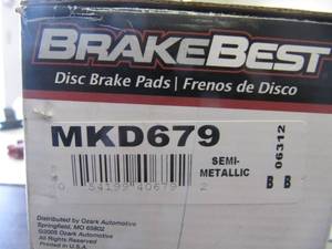 lot 1676 image: BrakeBest brake pads MDK679 for Ford F-150
