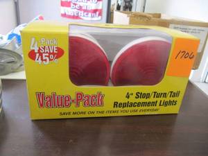 lot 1706 image: 4 Stop, Turn, Tail Replacement lights 3 in package