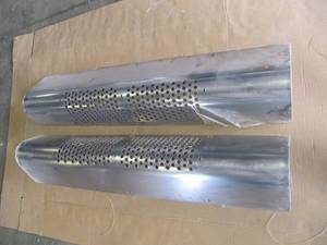 lot 1635 image: Lot of 2 New 64 Chrome Exhaust Cover