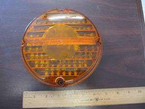 lot 1741 image: NEW 8 round Amber Clearance  Marker Light no box For Vans and Buses