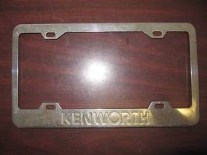 lot 1766 image: Kenworth Chrome License Plate Holder used