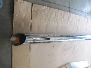 lot 1645 image: Chrome Exhaust 5 to 6  8 Long Stack Slanted End