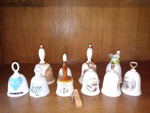 lot 2528 image: Lot Of 11 City Or State Themed Bells Arizona,Minnesota And More