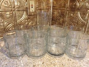 lot 3035 image: Lot of 9 Cut Glasses.