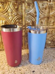 lot 3063 image: Lot of 2 Maintaining Temperature Cups. Coffee And Water