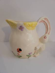 lot 2519 image: Easter Bunny Decorative Pitcher