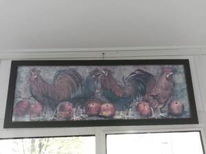 lot 3500 image: Rooster Wall Art