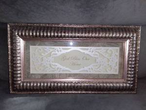 lot 3503 image: God Bless Our House Wall Hanging