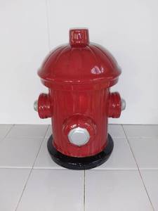 lot 3512 image: Porcelain Fire Hydrant Cookie Jar
