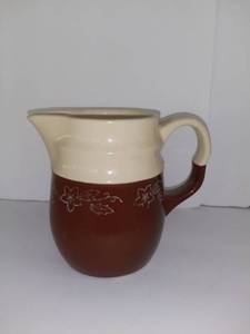 lot 3547 image: Small Stoneware Pitcher Made in USA