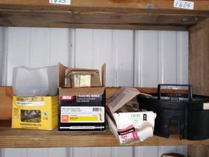 lot 1607 image: Mega Lot Of Assorted Screws Nails And Holding Caddy