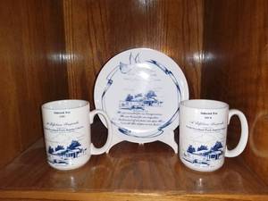 lot 5005 image: North Overland Park Baptist Church Plate and Mugs