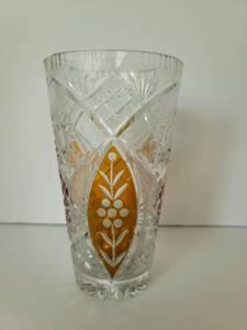 lot 5100 image: Bohemian Crystal Vase