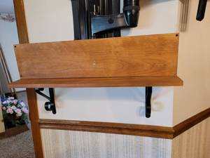 lot 5108 image: Wooden Below Television Hand Made Shelf