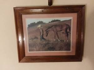 lot 6034 image: Jim Daly Print Boy With Pony