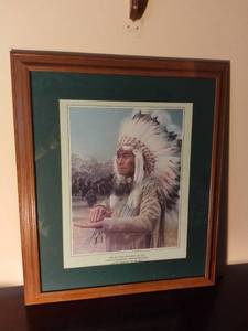 lot 6036 image: J. Kramer Cole Indian Chief Print