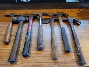 lot 1210 image: Lot of 7 Hammers, Axe and Pic