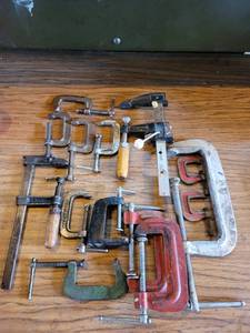 lot 1212 image: Lot of 15 Clamps - Varies Sizes