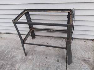 lot 1521 image: Metal Workshop Table