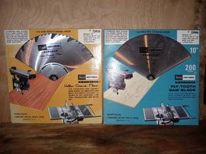 lot 1623 image: Lot Of 2 Craftsman 10 Saw Blades For Heavy Duty Work