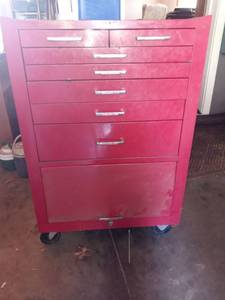 lot 1011 image: Rem Line Seven Drawer Shop Tool Chest With Large Storage Cubby