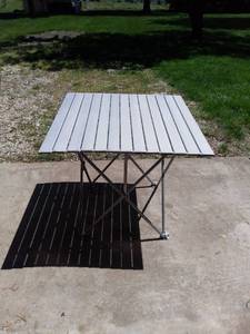 lot 1563 image: Collapsible Aluminum Camping Table