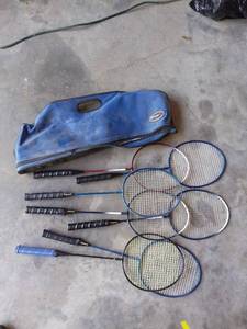 lot 1573 image: Lot of 7 Badminton Rackets