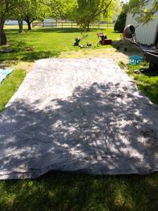 lot 1578 image: 21 x 11 Foot Grey Tarp