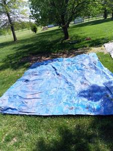 lot 1579 image: 15 x 12 Foot Blue Tarp