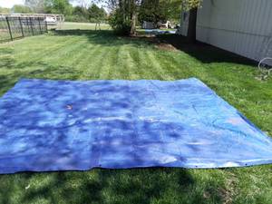 lot 1580 image: 186 x 142 Inch BlueGrey Tarp