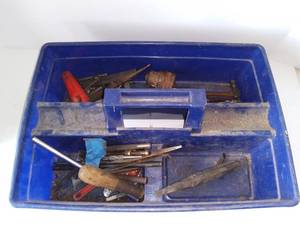 lot 1588 image: Blue Tote of Hand Tools