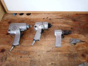 lot 1644 image: Lot Of 4 Central Pneumatic Air Impact Wrenches For Different Task