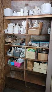 lot 9100 image: Mega Lot of Crafts and Hand Made Stoneware Ready to Paint Activities for the Kiddos or Grandkiddos this Summer